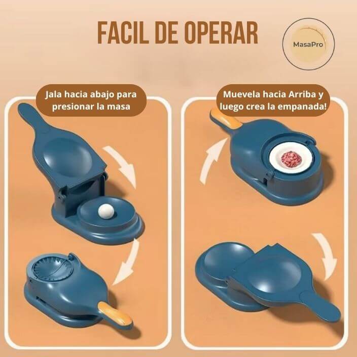 MasaPro®️- Máquina profesional para hacer empanadas perfectas en 7 segundos y sin esfuerzo