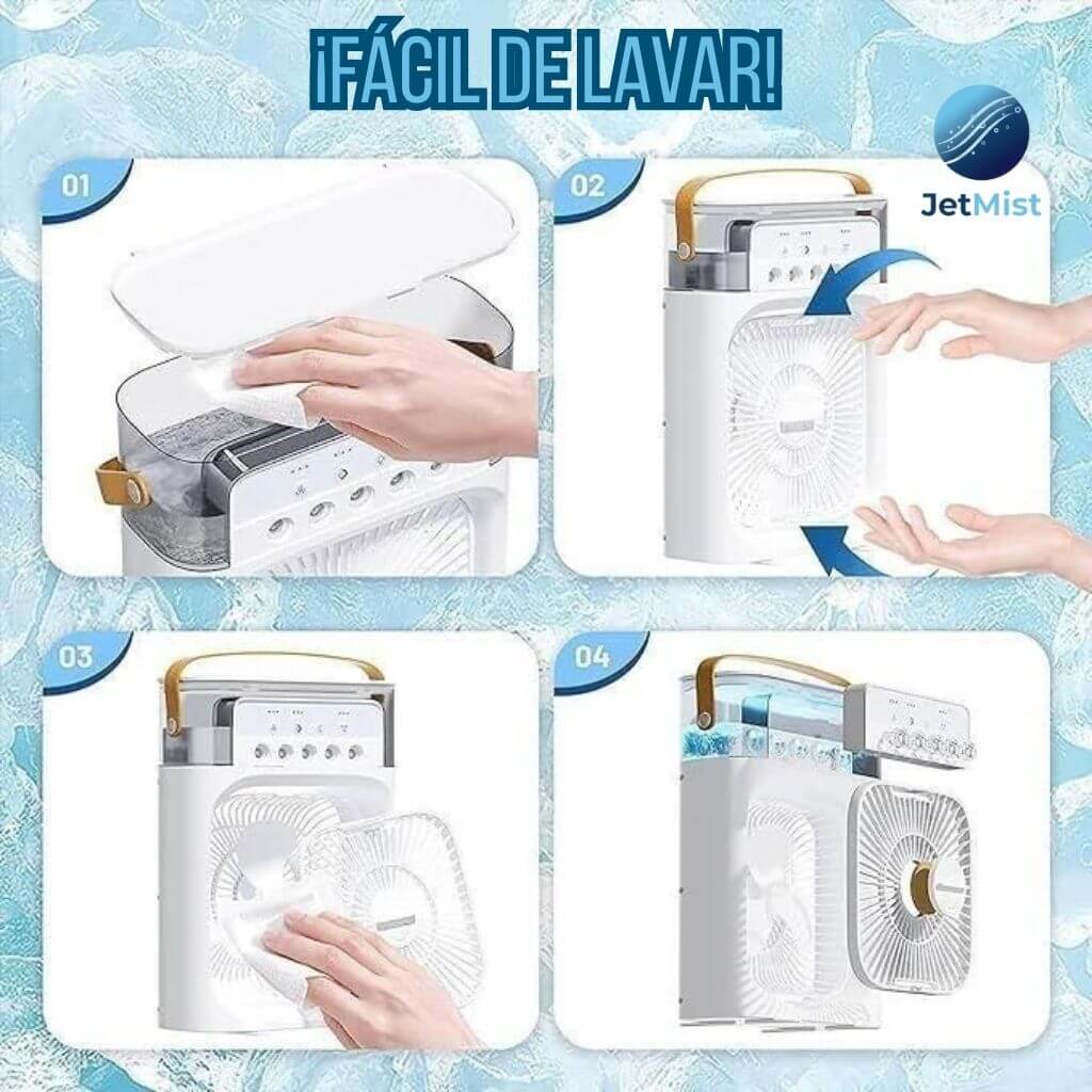 JetMist®️- El Mini AC Personal Inalámbrico que Enfría de Verdad, sin Ruido!