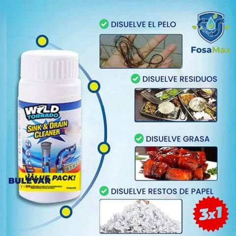 FosaMax®️- Limpieza profunda que protege su pozo séptico y evita colapsos costosos