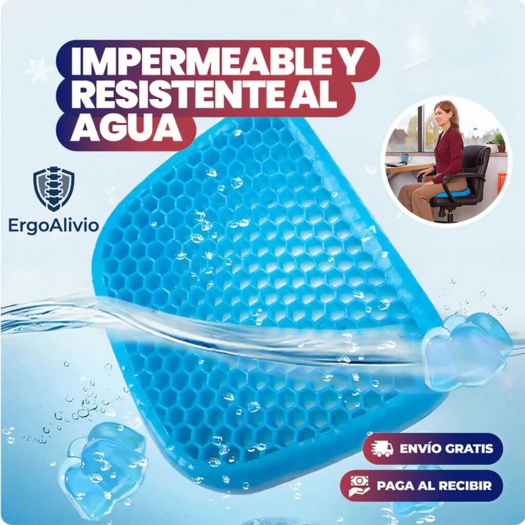 ErgoAlivio®️ - Protege tu columna y reduce la presión lumbar al estar sentado