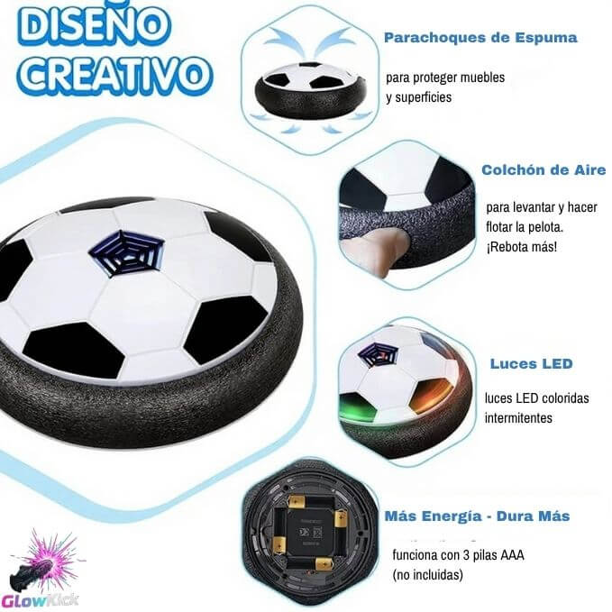 GlowKick®️- El Balón Flotante que Salva tus Muebles! (+Ebook de Regalo)