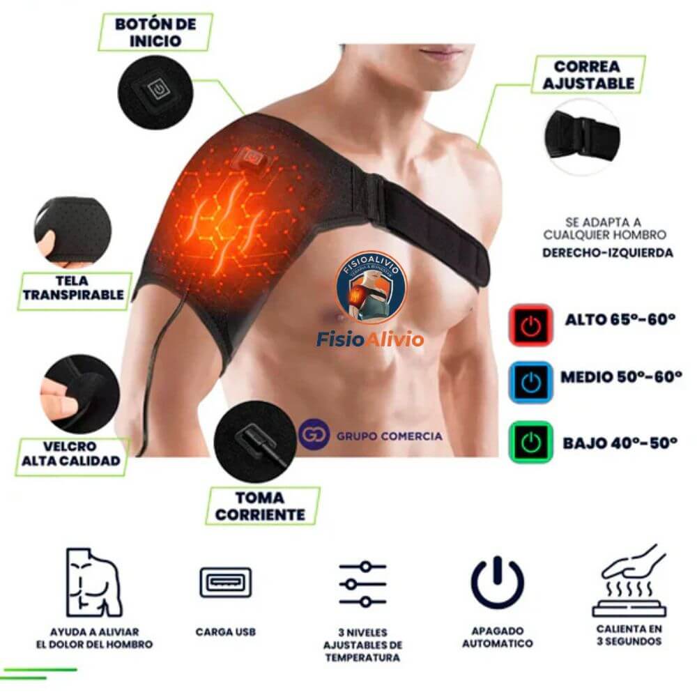 FisioAlivio®️ - Calor Terapéutico para el Dolor de Hombro y Rigidez