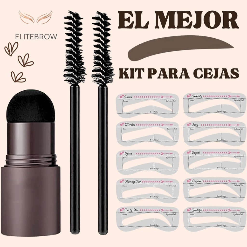 EliteBrow®️- Cejas simétricas y definidas en segundos con nuestro sistema de 10 plantillas