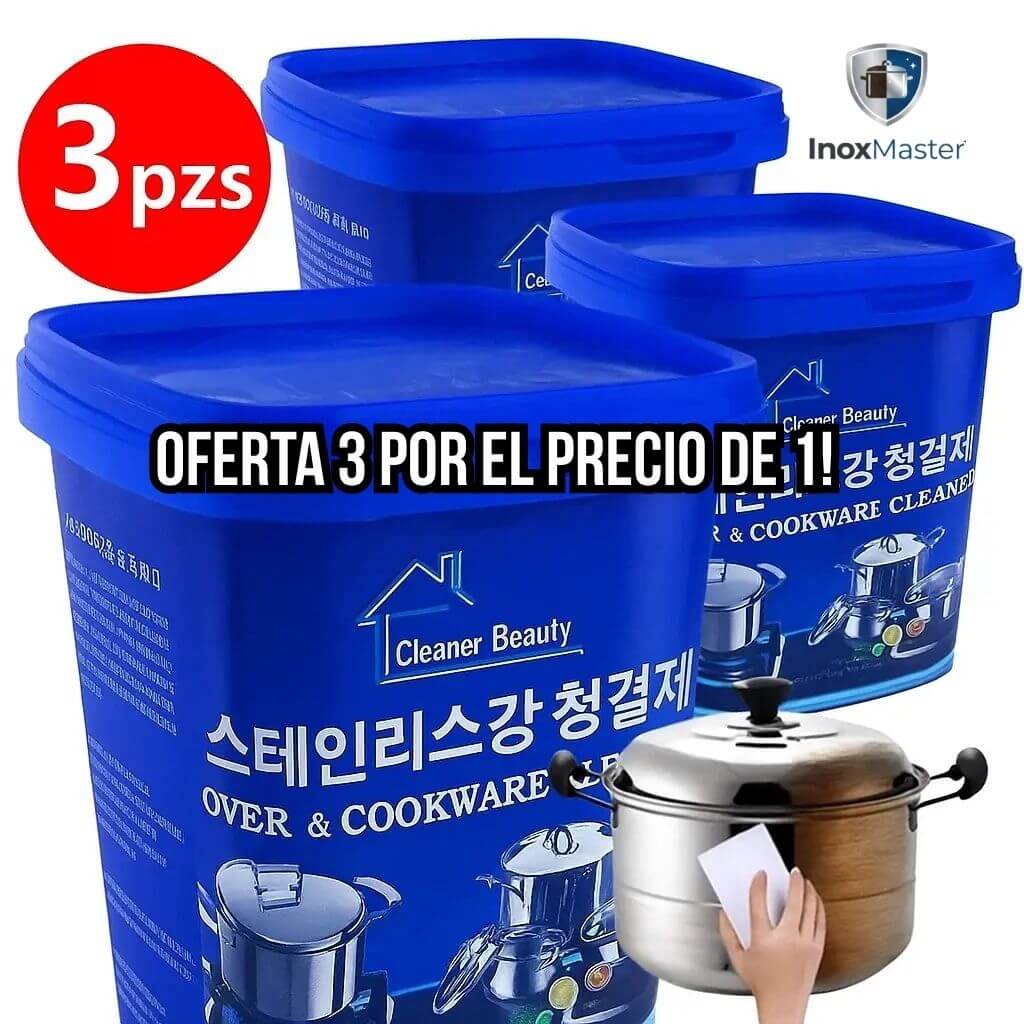 InoxMaster®️- Devuelve el brillo original a tus ollas y sartenes en solo minutos
