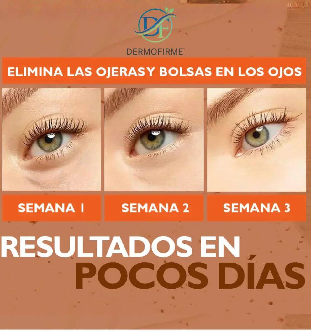 DermoFirme®️ - Reduce bolsas y ojeras con colágeno puro de absorción profunda en casa