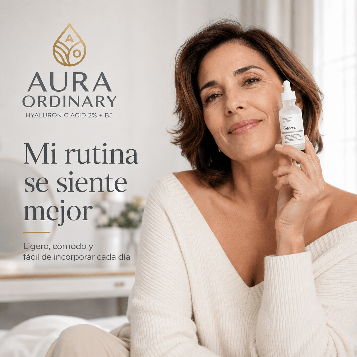 AURA ORDINARY®: El serum de ácido hialurónico 2% + B5 que transforma e hidrata tu piel al instante.