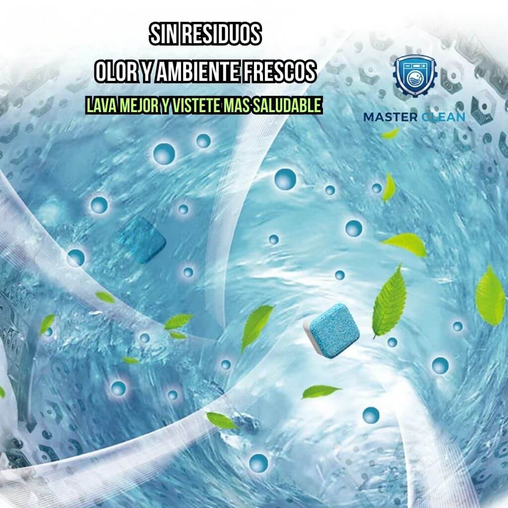 MasterClean®️ - Elimina el sarro y mal olor de tu lavadora sin necesidad de desarmarla