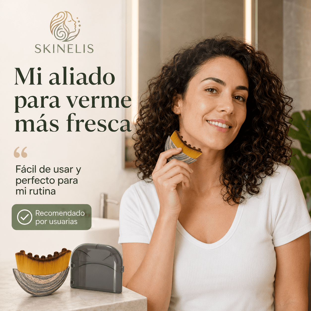 SKINELIS®: El cepillo manual de masaje facial que revitaliza y aporta bienestar a tu rostro al instante.