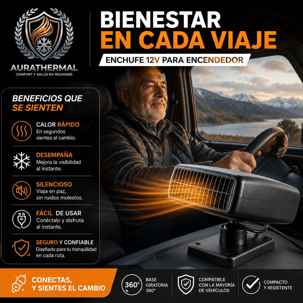AURATHERMAL®: Conduce con total claridad y olvida el parabrisas empañado.
