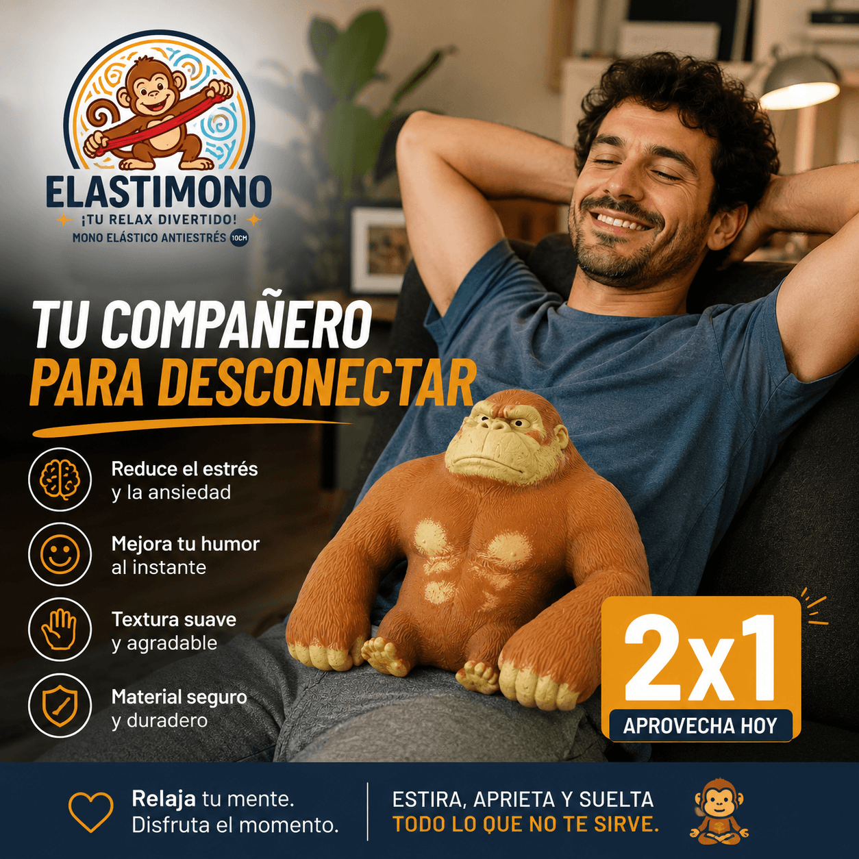 ELASTIMONO®: El accesorio recreativo portátil, compacto y de bajo mantenimiento indispensable para tus espacios. 2x1