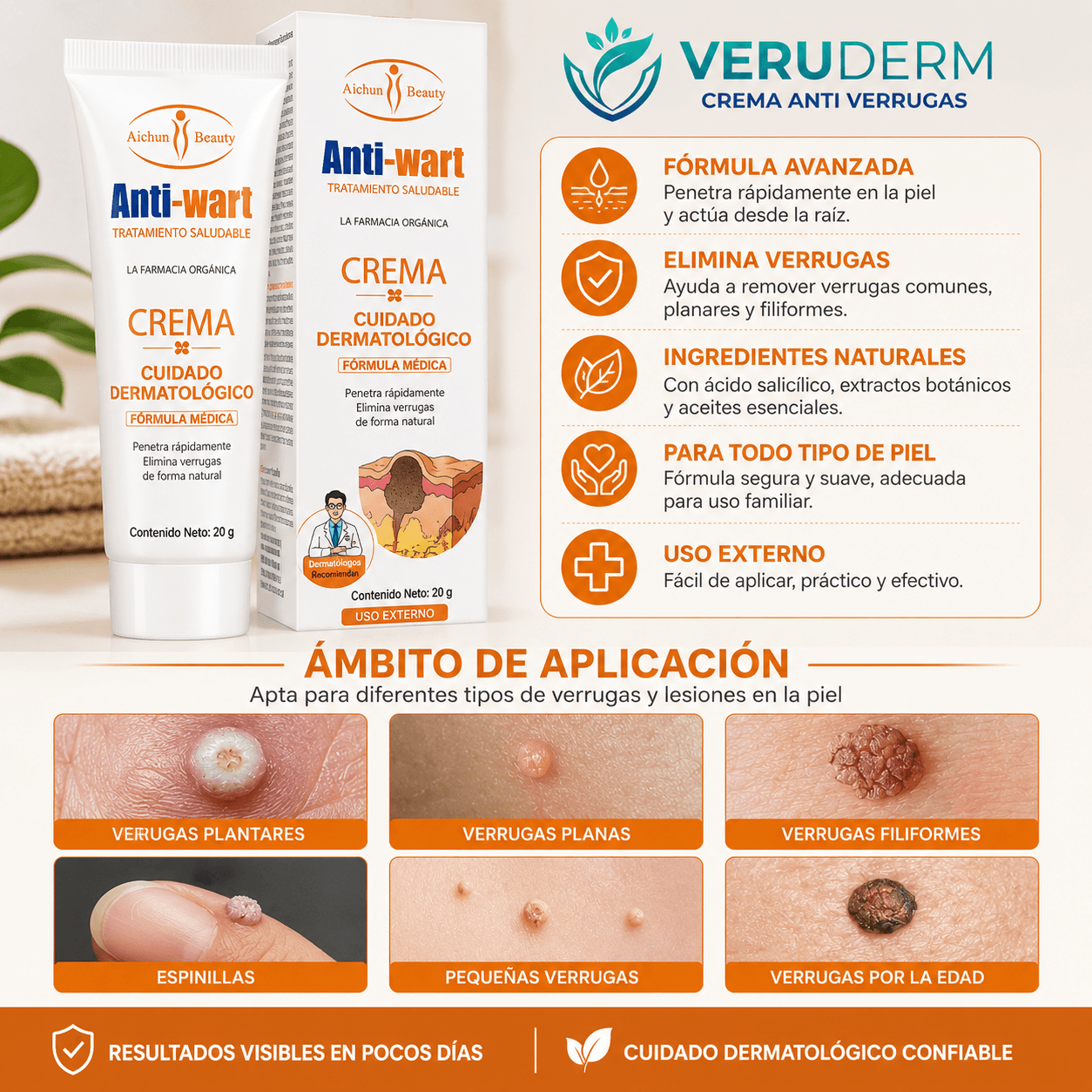 VERUDERM®: La crema renovadora localizada que devuelve la suavidad y uniformidad a tu piel.