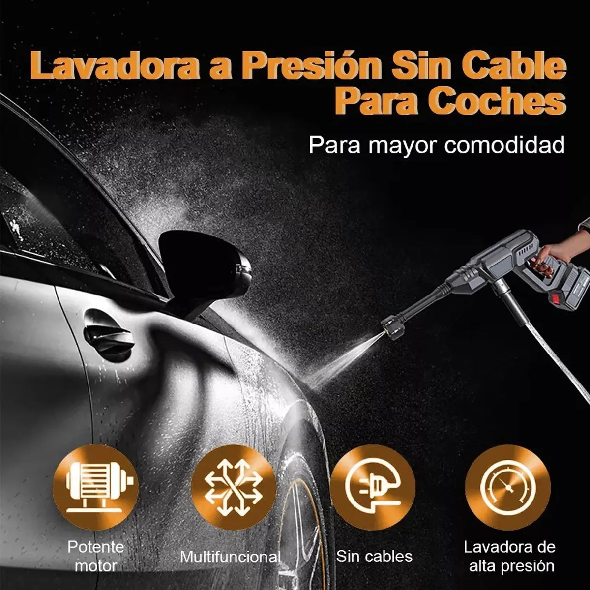 AguaMando®️ 6-en-1: El secreto para un hogar y vehículo siempre impecables. INCLUYE 2 BATERÍAS DE REGALO!