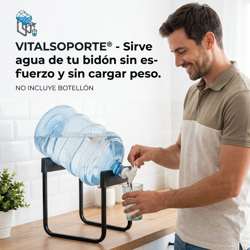 VITALSOPORTE®️ - El soporte ergonómico que cuida tu espalda y organiza tu cocina.