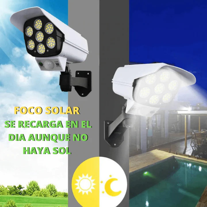 FaroGuardian®️ | El Foco Solar 2 en 1 que Ilumina y Simula una Cámara de Seguridad sin Gastar Luz Oferta 3x1