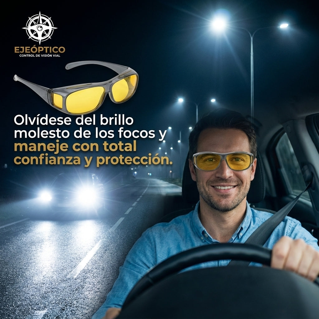 EjeOptico®️ Recupere la seguridad al conducir de noche con la tecnología anti-encandilamiento.