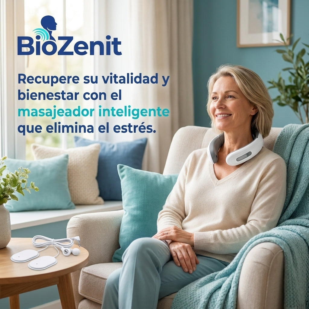 BioZenit®️ - Elimine el dolor de cuello y la rigidez cervical con tecnología de pulso profundo.
