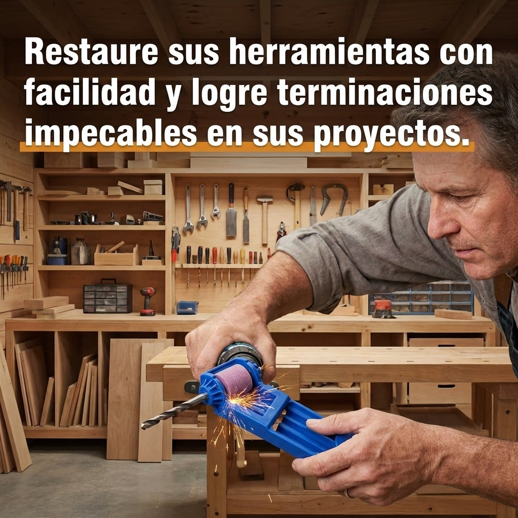 Maestrofilo®️ - Recupere el filo de sus brocas en segundos y ahorre dinero en herramientas nuevas.