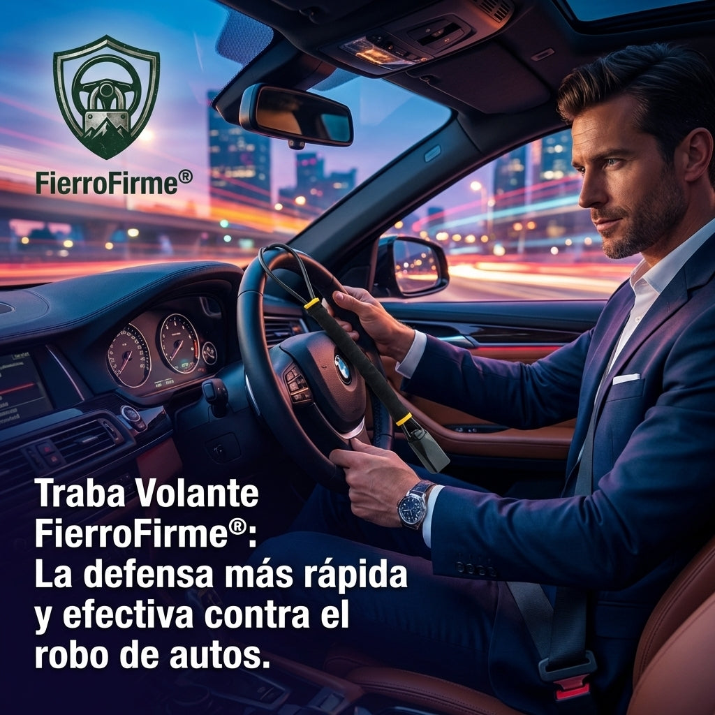 FierroFirme®️: El Traba Volante universal que disuade robos en pocos segundos