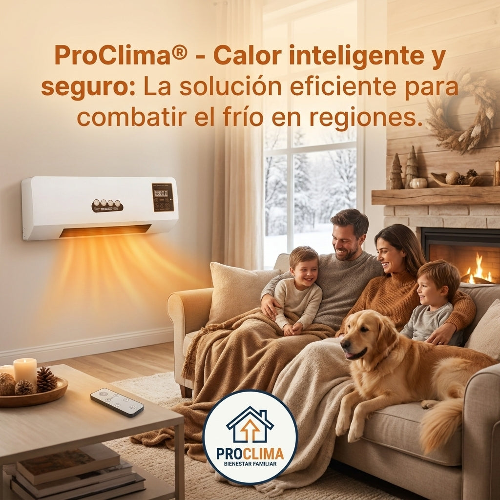 ProClima®️ - Disfruta de un hogar siempre temperado con el calefactor de pared que ahorra espacio.