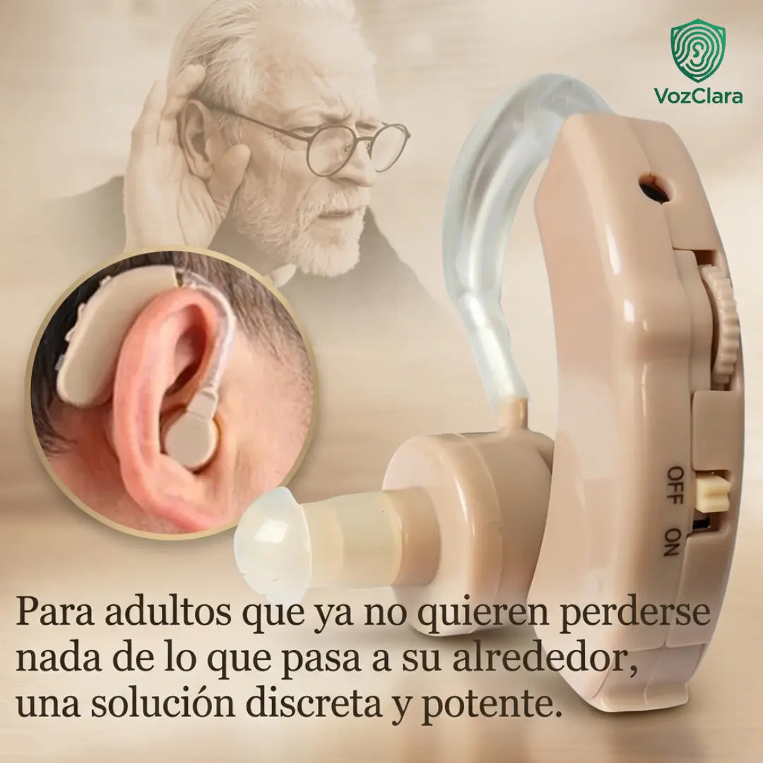 VozClara®️ Audífono Amplificador Pequeño, discreto y fácil de usar desde el primer día