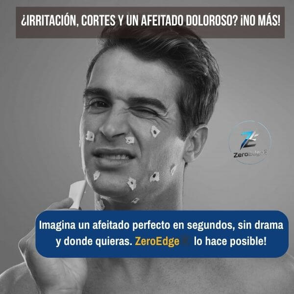 ZeroEdge®️- La Mini Afeitadora Turbo que da un Afeitado Al Ras Sin Irritación, ¡en segundos!