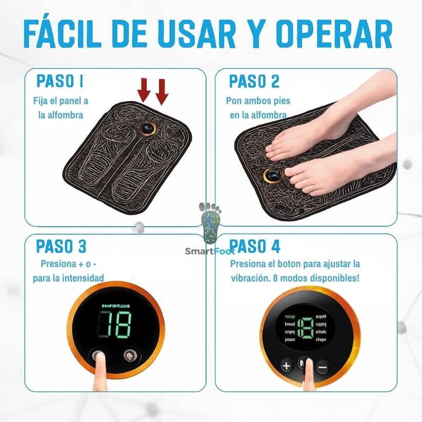 SmartFoot®️ – Masajeador Eléctrico Portátil: La Libertad de Volver a Caminar Sin Dolor Ni Hinchazón