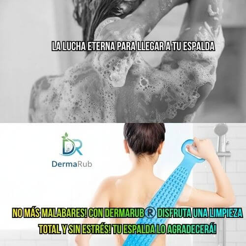DermaRub®️ - El Cepillo que brinda Masaje y Limpieza Total para tu Espalda en la Ducha