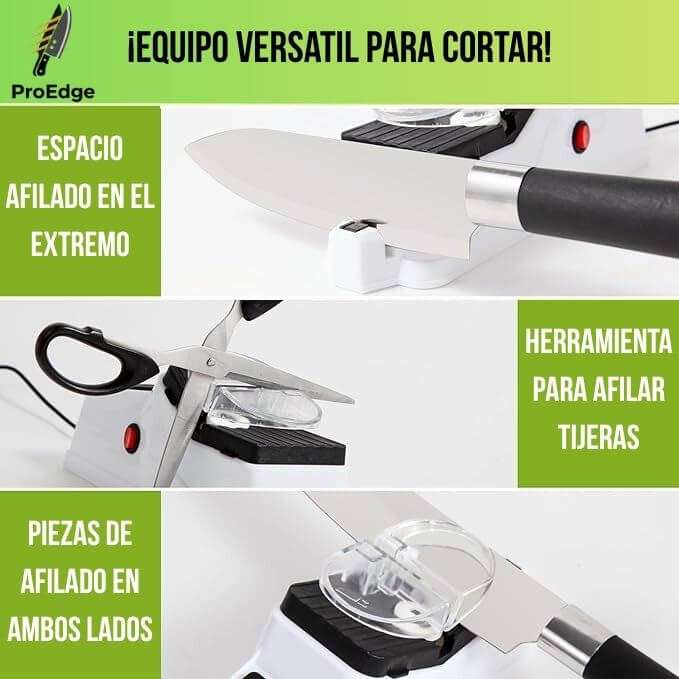 ProEdge®️ - El afilador eléctrico que da filo profesional y seguro en solo 5 segundos