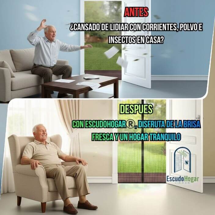 EscudoHogar®️ - Brisa fresca y descanso total sin insectos en casa