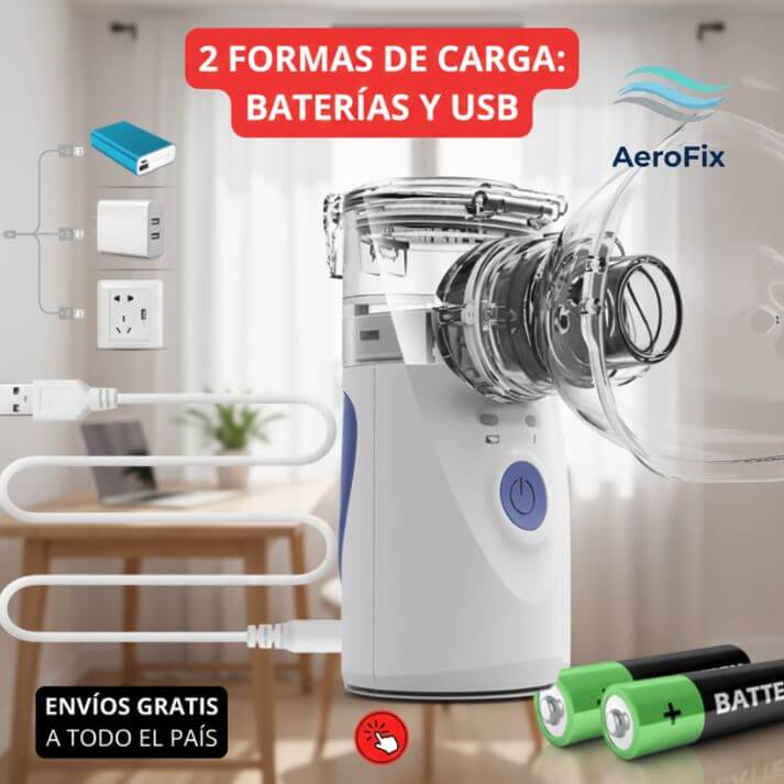 AeroFix®️- El Nebulizador Portátil que te da el control Total y Tranquilidad Siempre