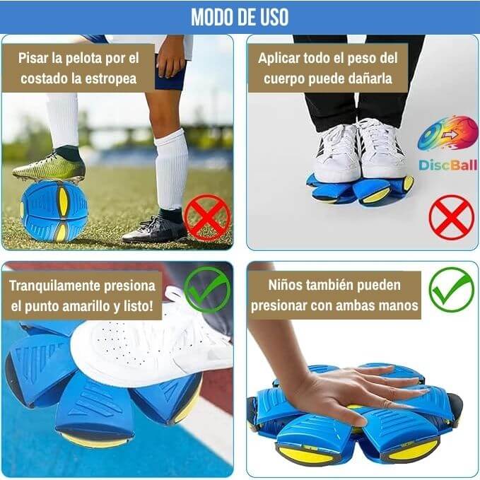 DiscBall®️ - La pelota transformable que garantiza diversión activa y entrena sus reflejos!