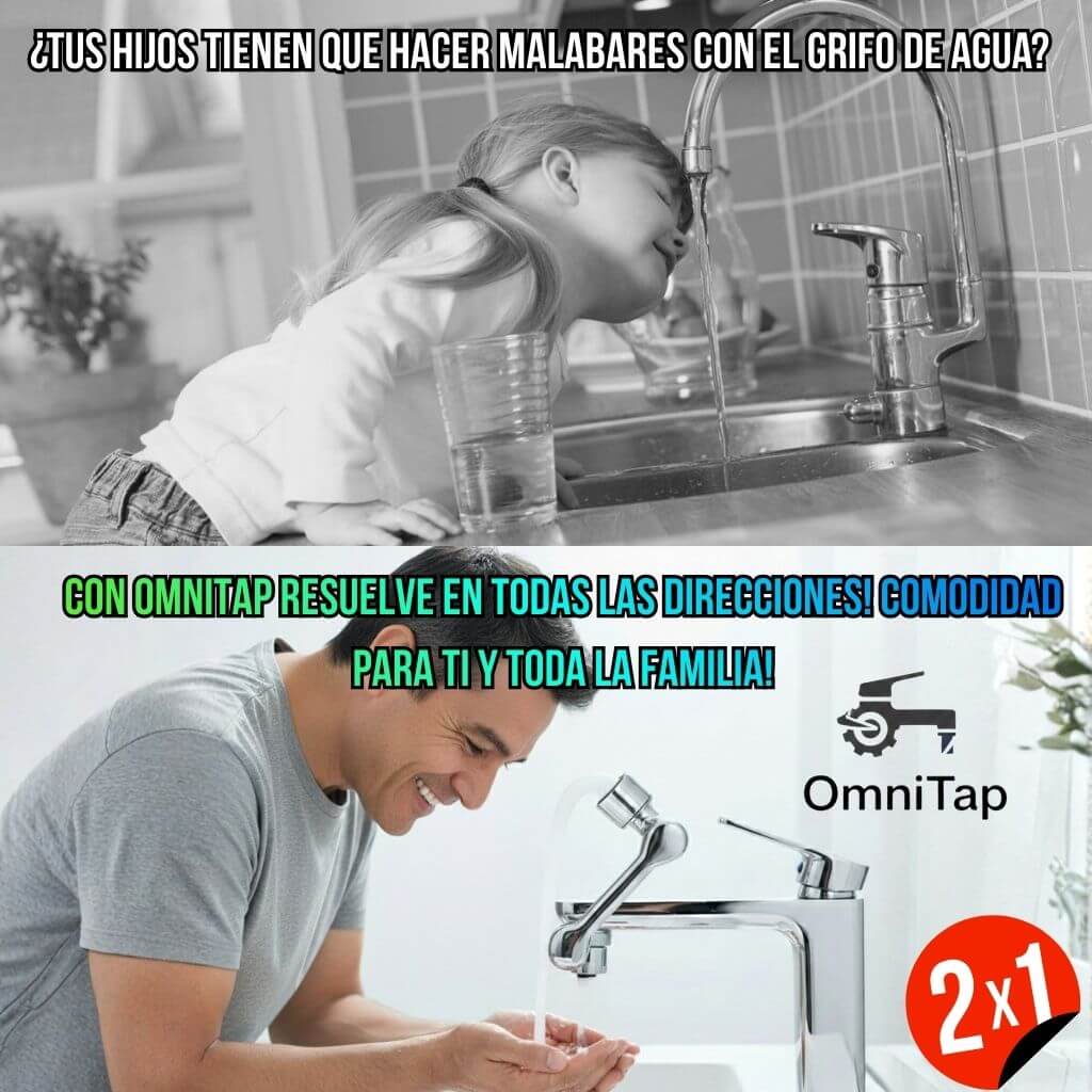 OmniTap®️ - Haz que el agua llegue a cada rincón de tu lavaplatos sin esfuerzo
