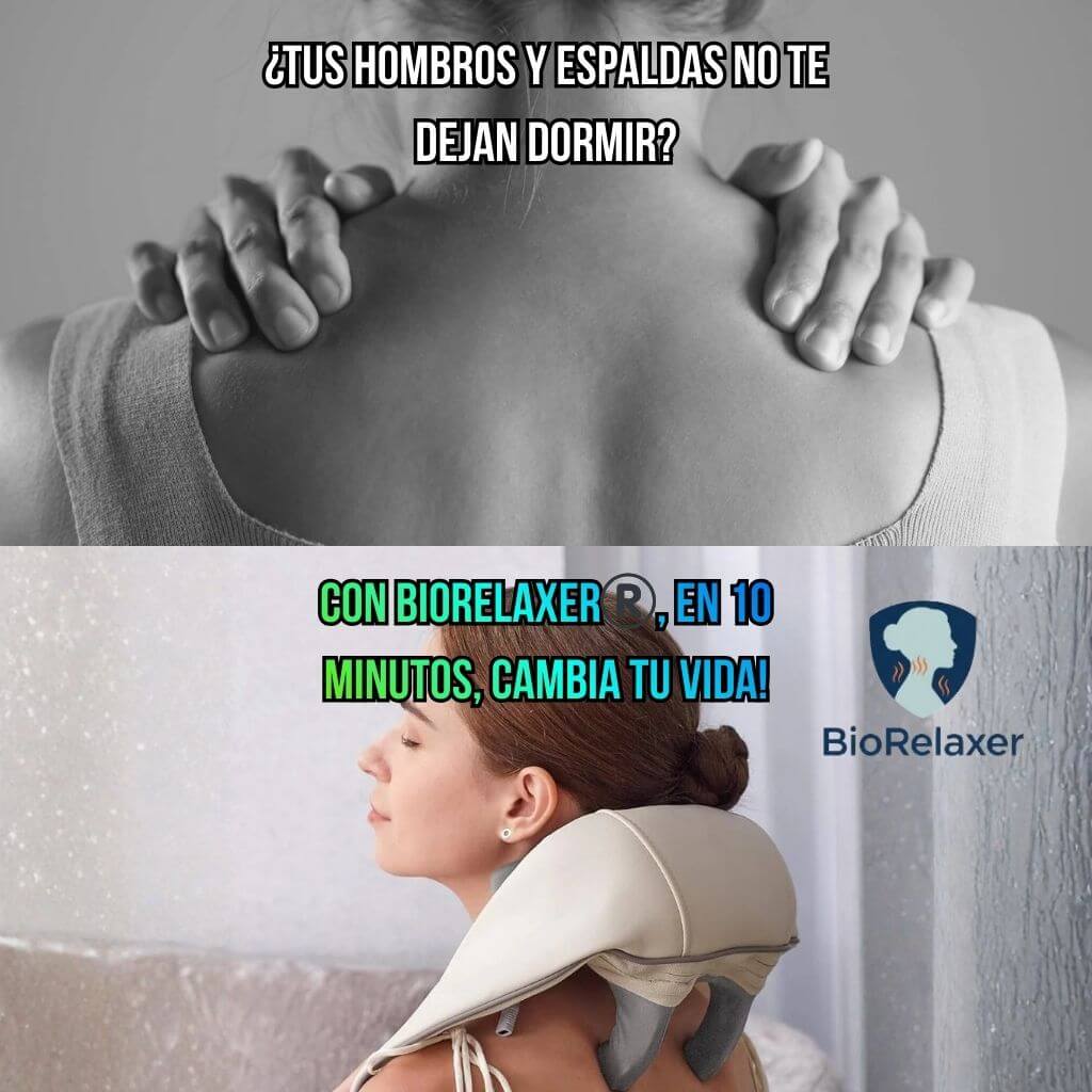 BioRelaxer®️- Siente el confort de un masaje real en tu cuello, hombros y espalda