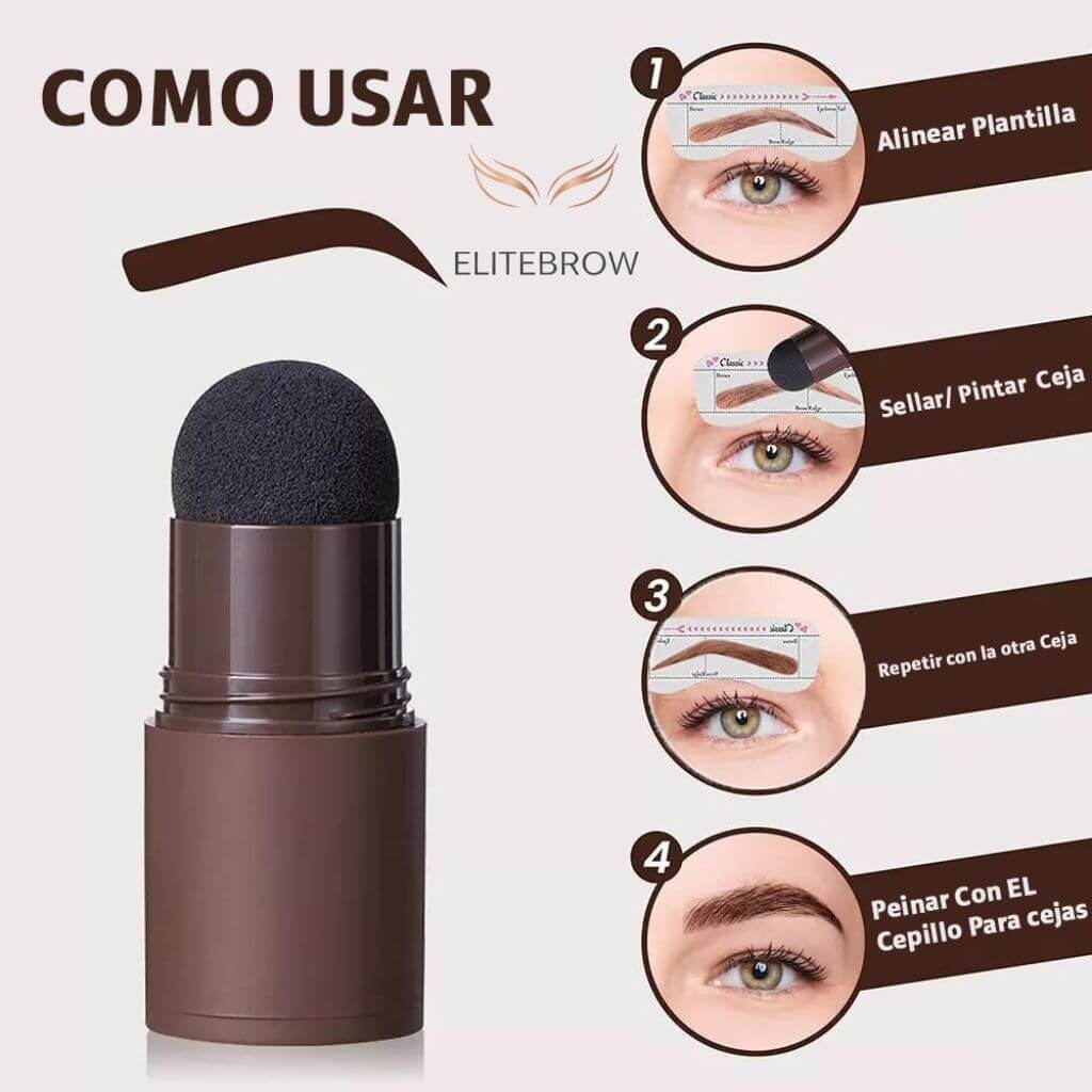 EliteBrow®️- Cejas simétricas y definidas en segundos con nuestro sistema de 10 plantillas