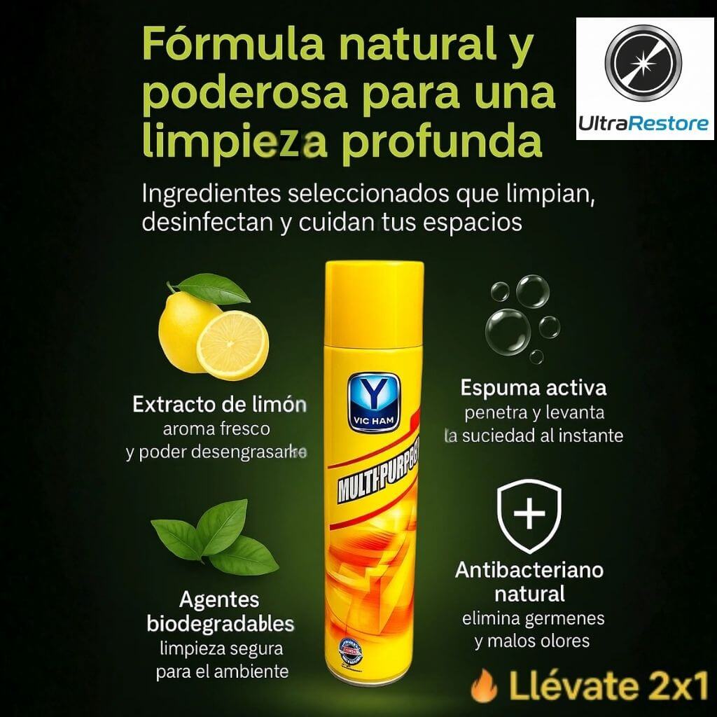 UltraRestore®️ - Limpieza profunda y restauración total sin usar una gota de agua!