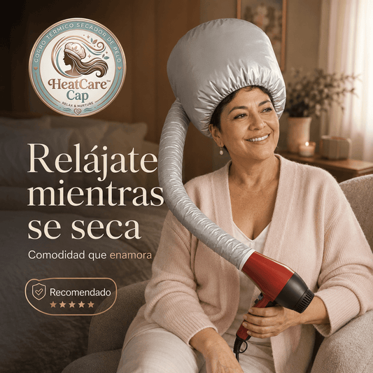 HEATCARE®: El gorro térmico para secador que te entrega un secado uniforme y parejo al instante.