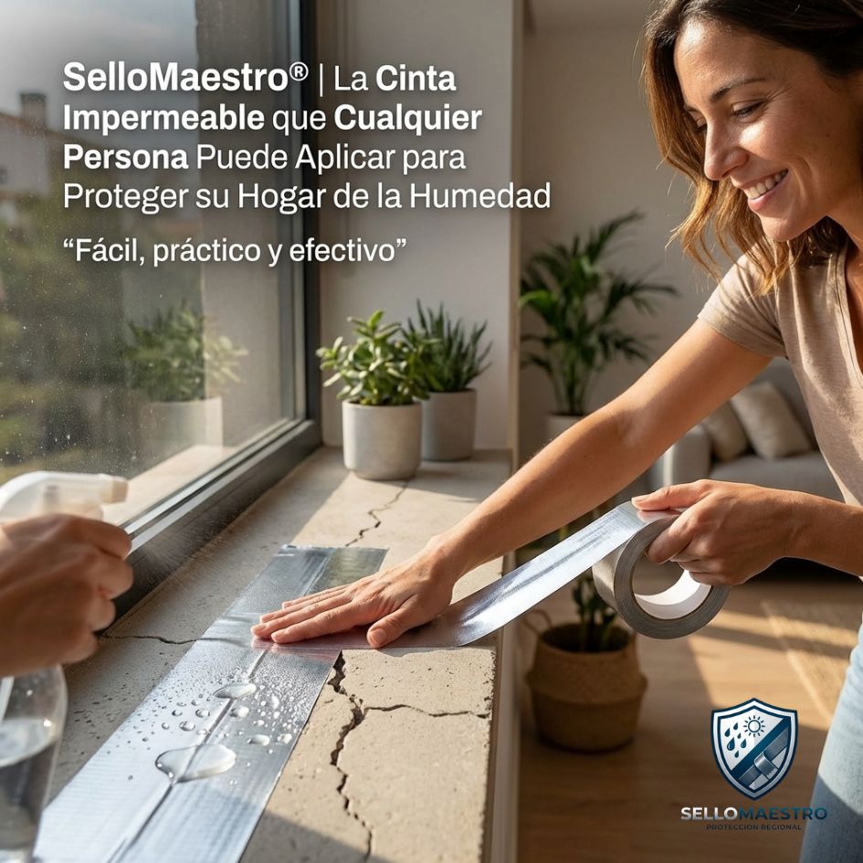 SelloMaestro®️ | La Cinta de Butilo que Sella Goteras, Grietas y Filtraciones en Minutos sin Herramientas Oferta 2x1