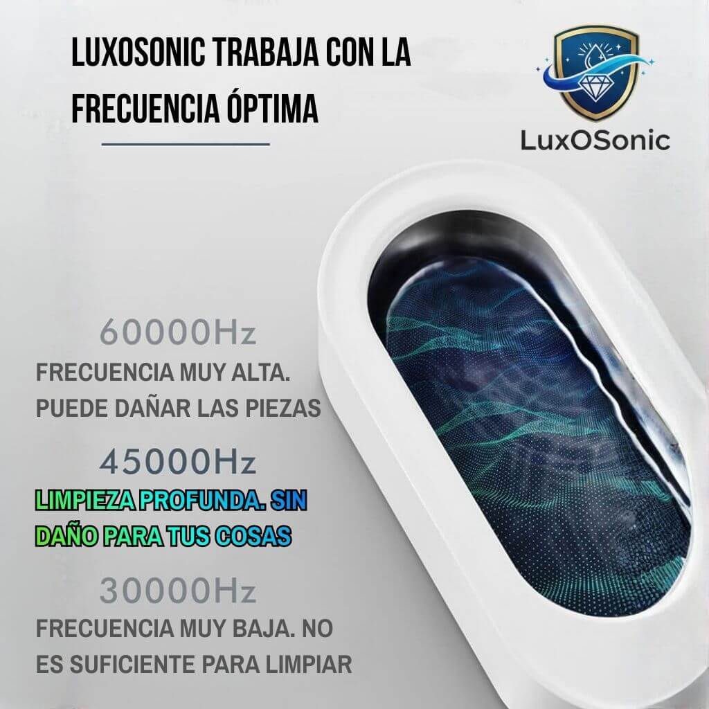 LuxoSonic®️ - Recupera el brillo original de tus joyas y lentes en solo 3 minutos.