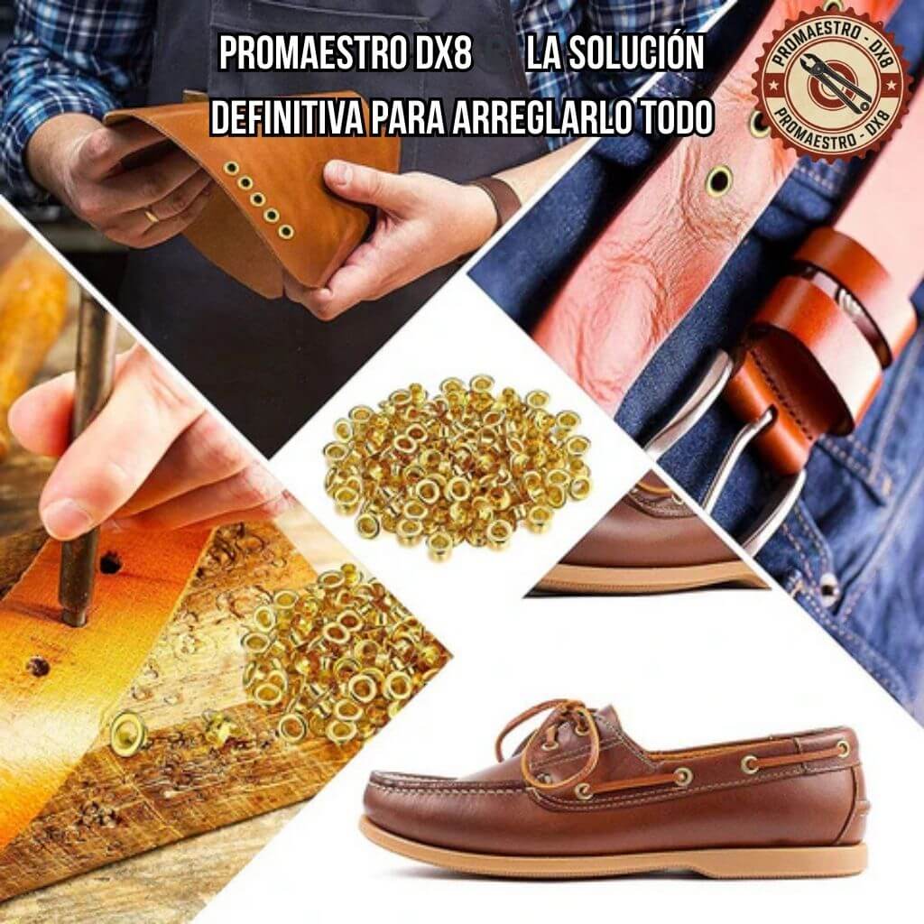 Promaestro DX8®️ - Repare sus zapatos y lonas en casa con acabados de nivel profesional