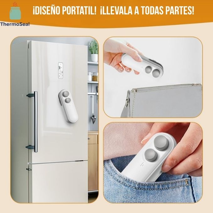 ThermoSeal®️- Mini sellador 2-en-1 USB que detiene el aire, asegura la frescura y el dinero!