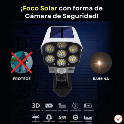 FaroGuardian®️ | El Foco Solar 2 en 1 que Ilumina y Simula una Cámara de Seguridad sin Gastar Luz Oferta 3x1