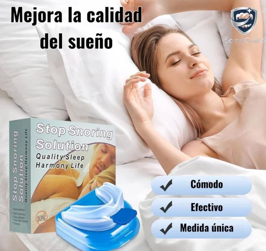 SomniGuard®️ - La solución cómoda para reducir ronquidos y recuperar el sueño compartido