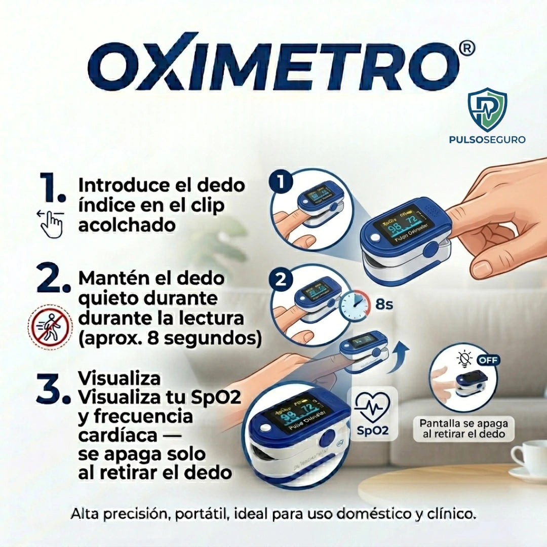 PulsoSeguro®️- Tu salud en 8 segundos, desde la punta de tu dedo