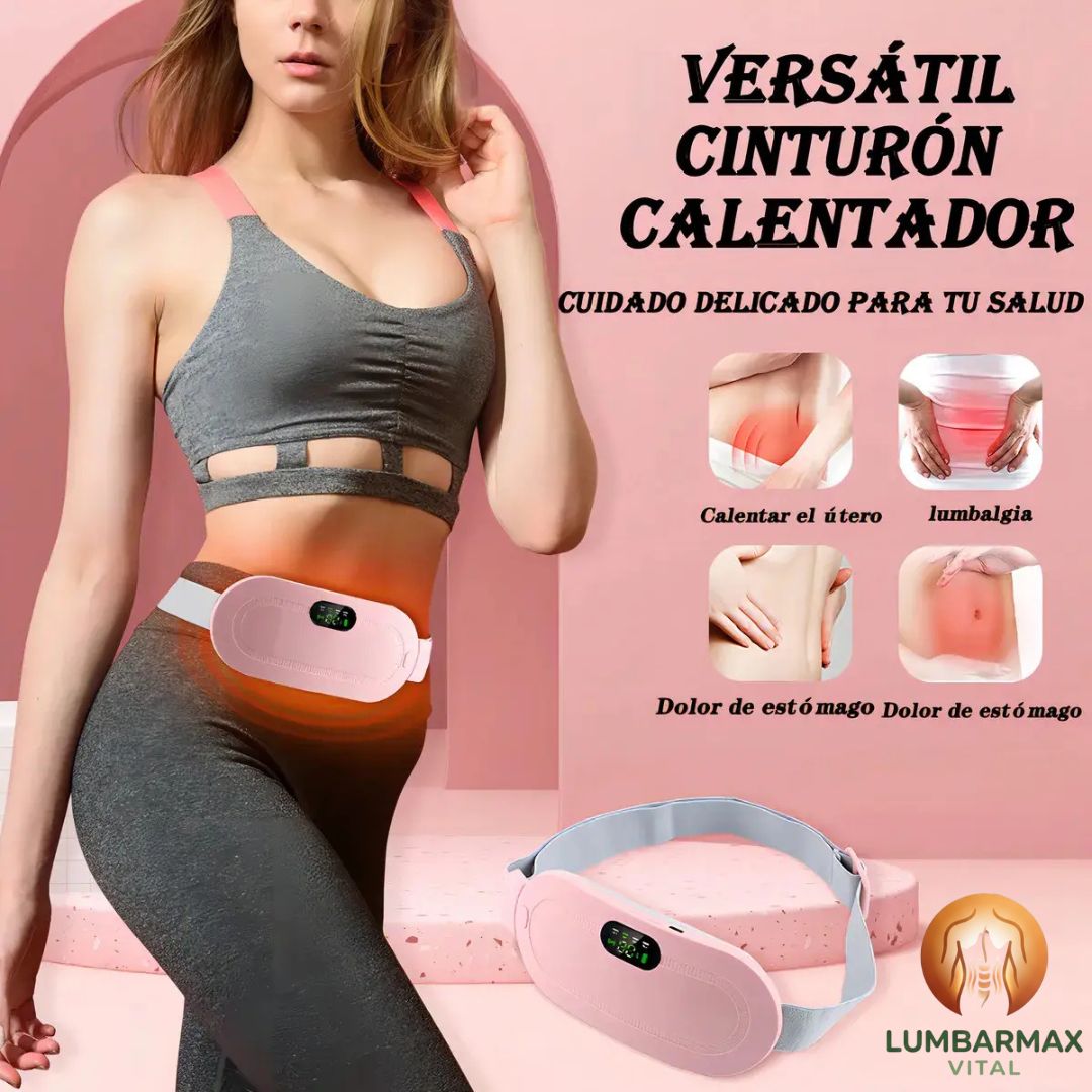 LumbarMax®️: Alivio térmico y masajes suaves para tu bienestar abdominal.