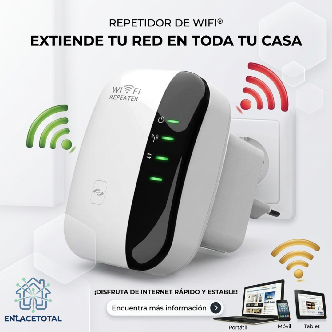 EnlaceTotal®️- El Repetidor que extiende tu red en toda tu casa