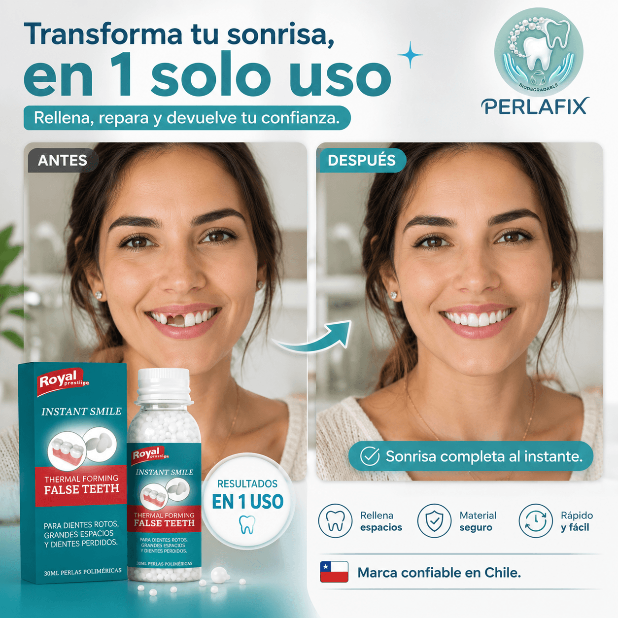PERLAFIX®: El kit de modelado térmico instantáneo para crear piezas estéticas temporales en minutos.