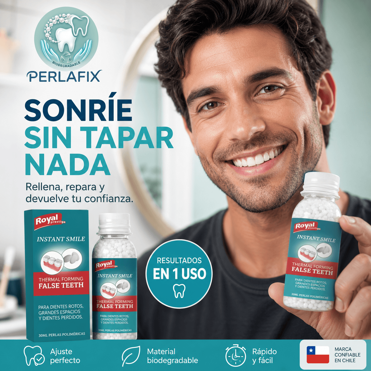 PERLAFIX®: El kit de modelado térmico instantáneo para crear piezas estéticas temporales en minutos.