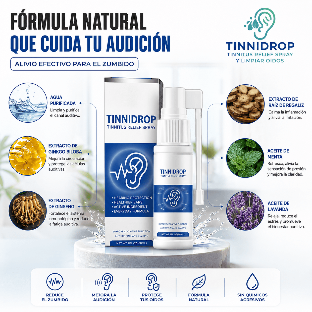 TINNIDROP®️- Adiós a los cotonitos incómodos con el kit líquido de higiene y confort para tu rutina familiar