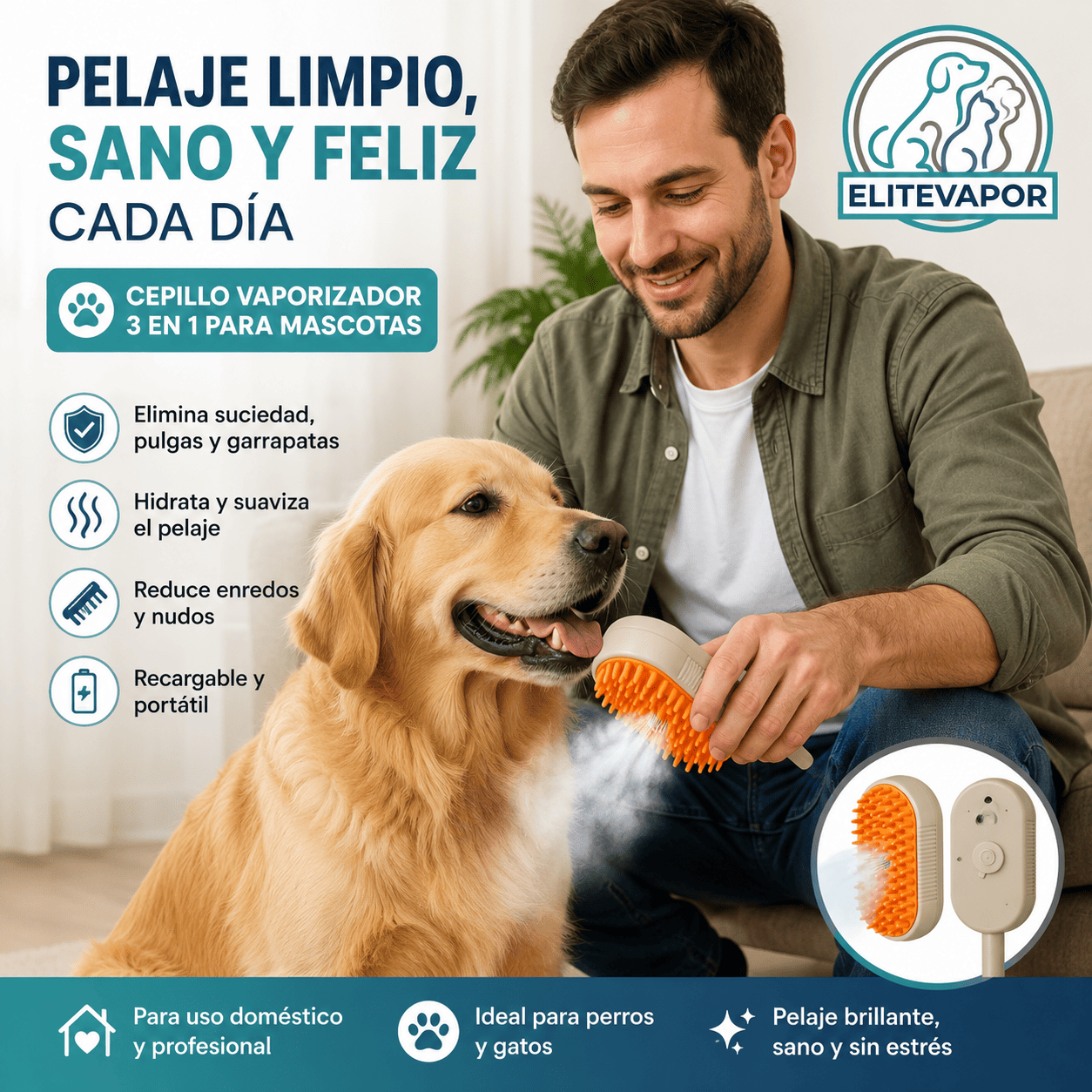 ELITEVAPOR®️: Dile adiós a los nudos y parásitos con el poder del vapor.