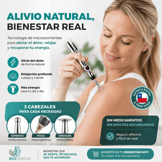 BIÖSENDA®️: Acupuntura de precisión sin agujas y totalmente portátil.